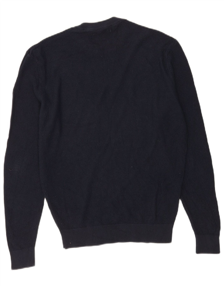 Zara Hombre Jersey Cuello Redondo Jersey Small Azul Marino Algodón