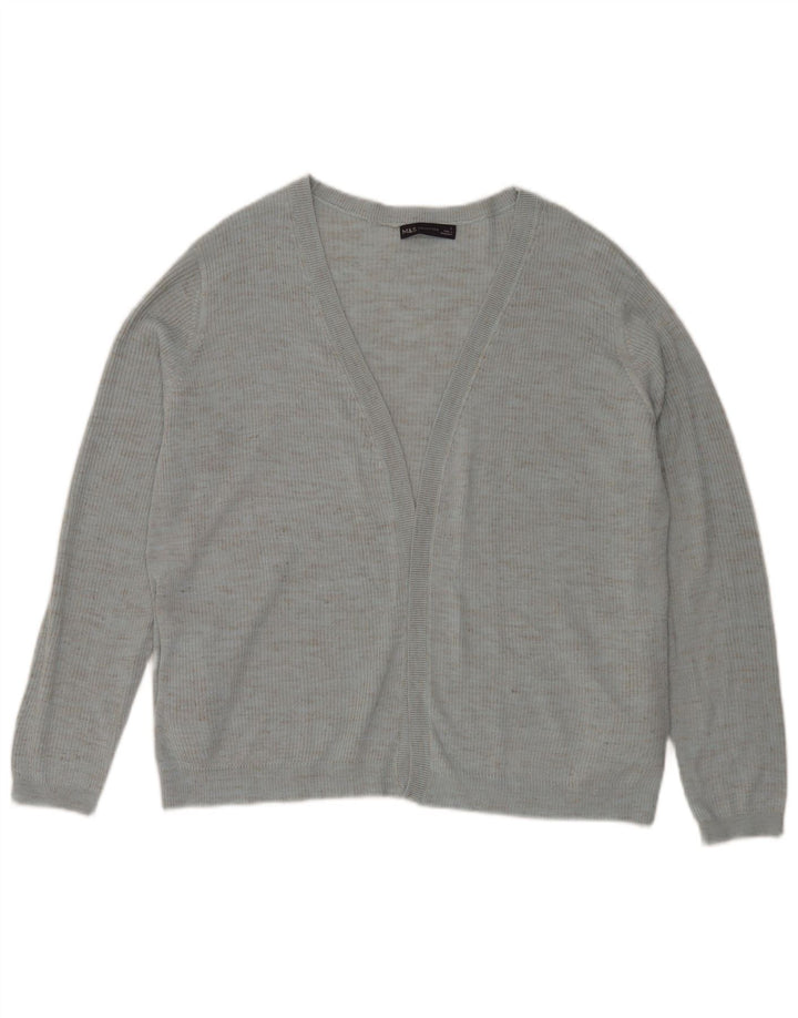 Marks & Spencer - Cárdigan extragrande para mujer, talla 40, talla grande, color azul