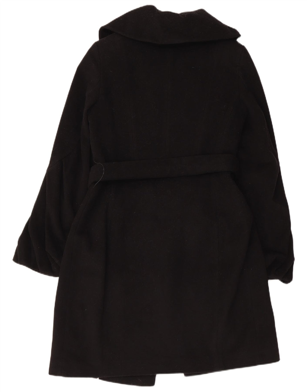 COAST Abrigo cruzado para mujer UK 10 Small Lana negra
