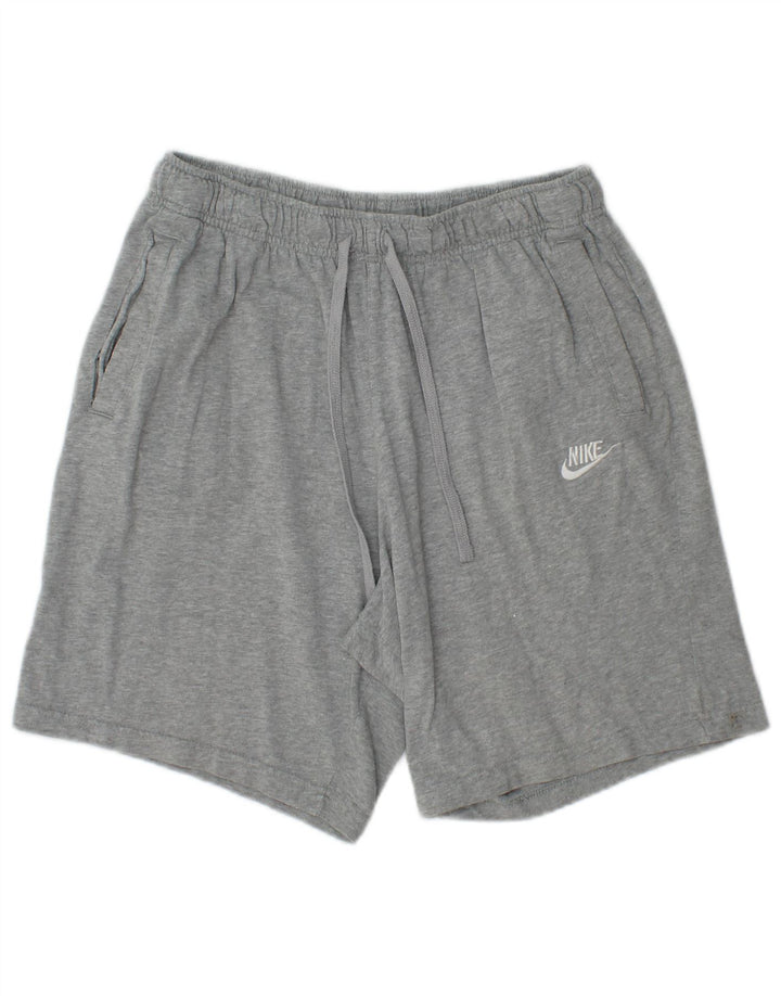 Pantalones cortos deportivos NIKE para hombre de algodón gris medio