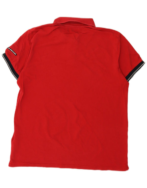 Kappa Polo Hombre Grande Rojo Algodón