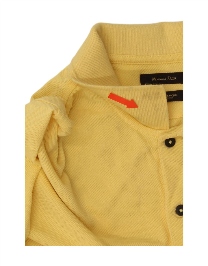 Polo Massimo Dutti Hombre Algodón Amarillo Medio
