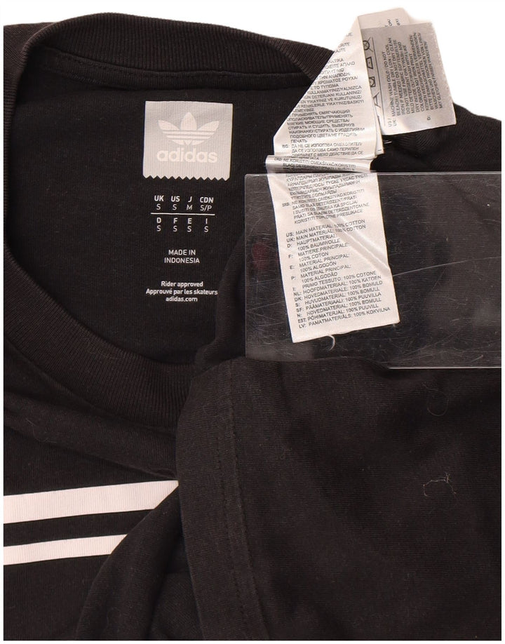 ADIDAS Camiseta gráfica para hombre Top Pequeño Algodón negro