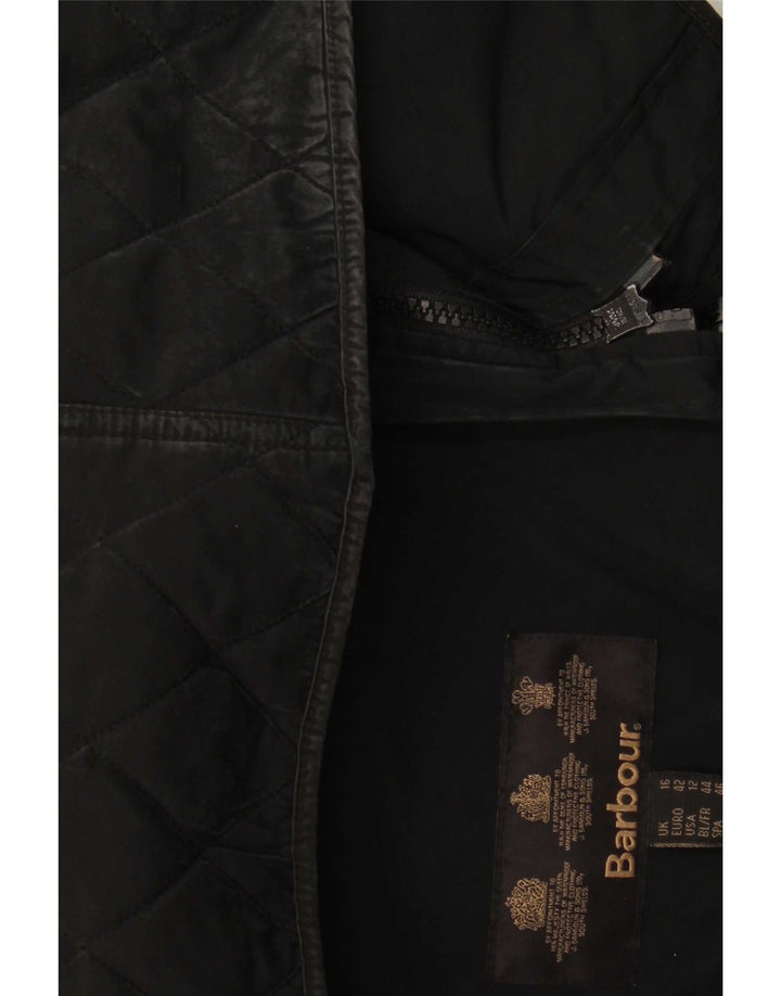 Barbour Chaqueta acolchada para mujer UK 46 Grande Poliamida negra