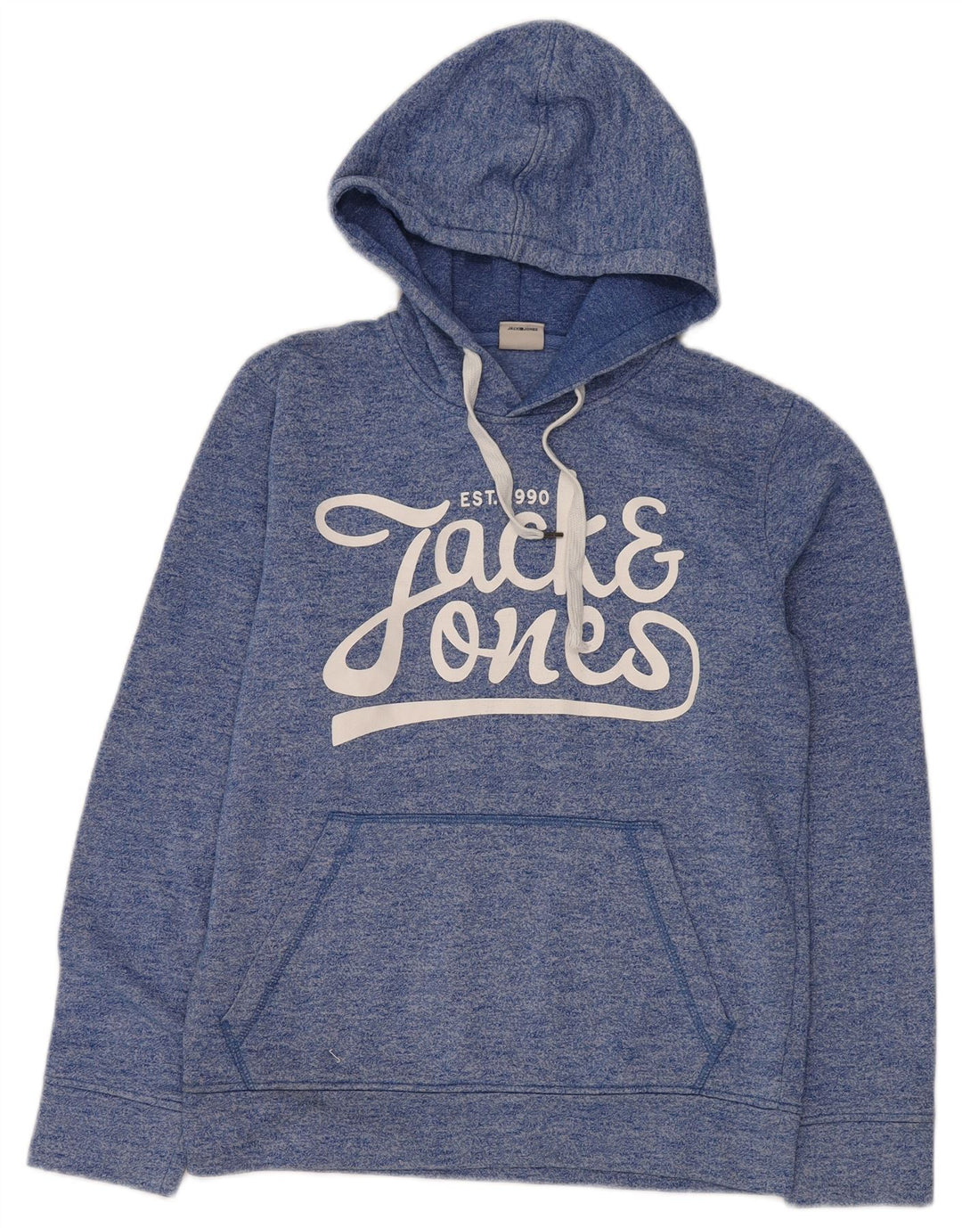 Jack & Jones Hombre Sudadera Con Capucha Gráfica Jersey Pequeño Poliéster Moteado Azul