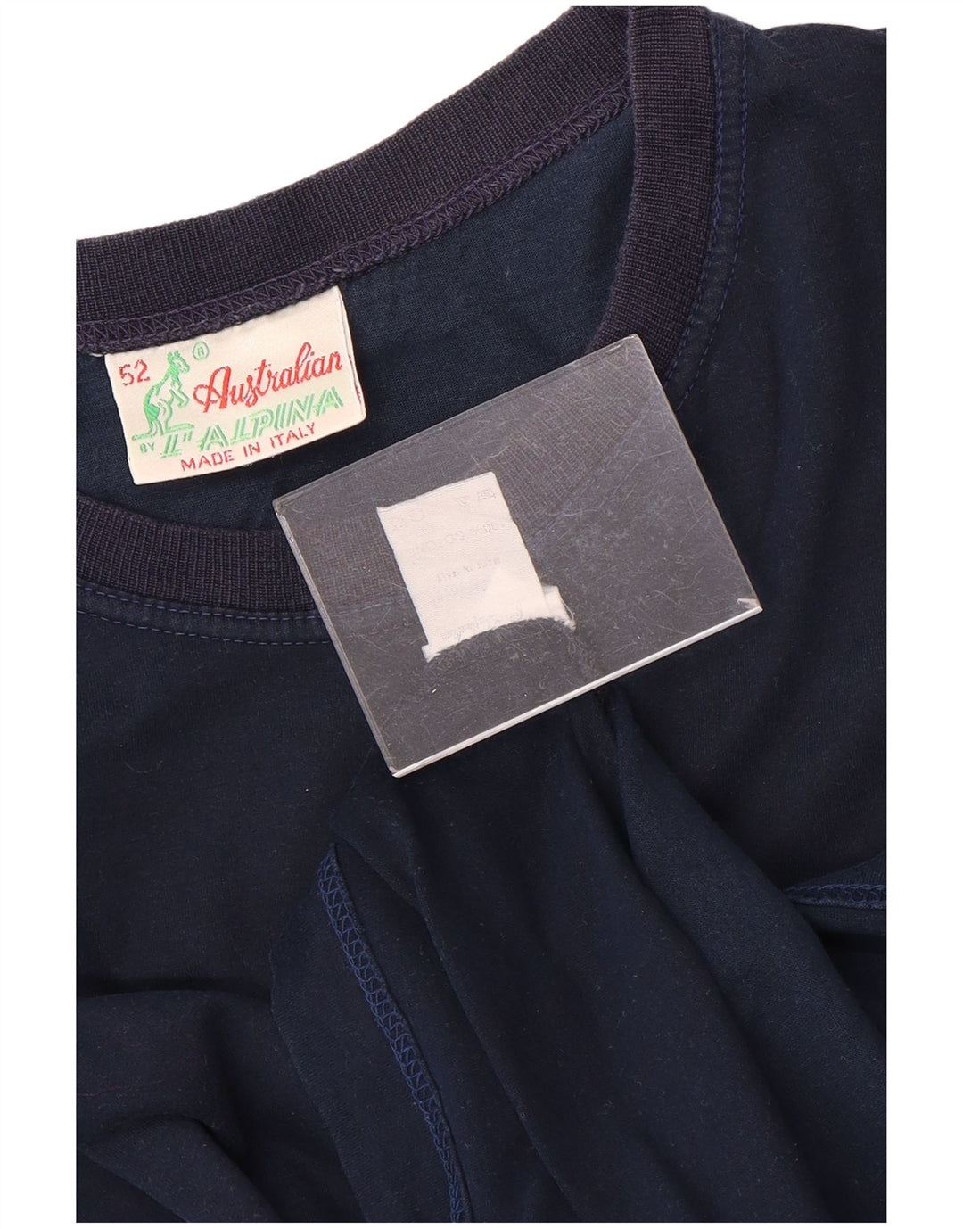 AUSTRALIAN L'ALPINA Camiseta gráfica para hombre Top IT 52 Grande Algodón azul marino