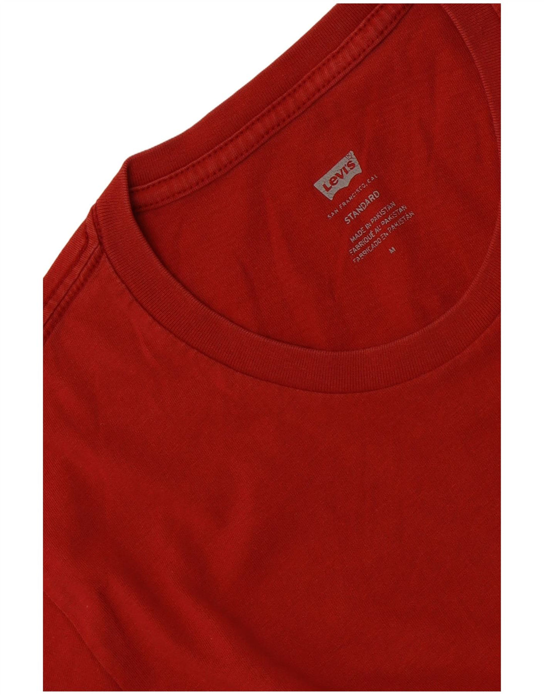 Levi's Camiseta estándar para hombre, color rojo medio