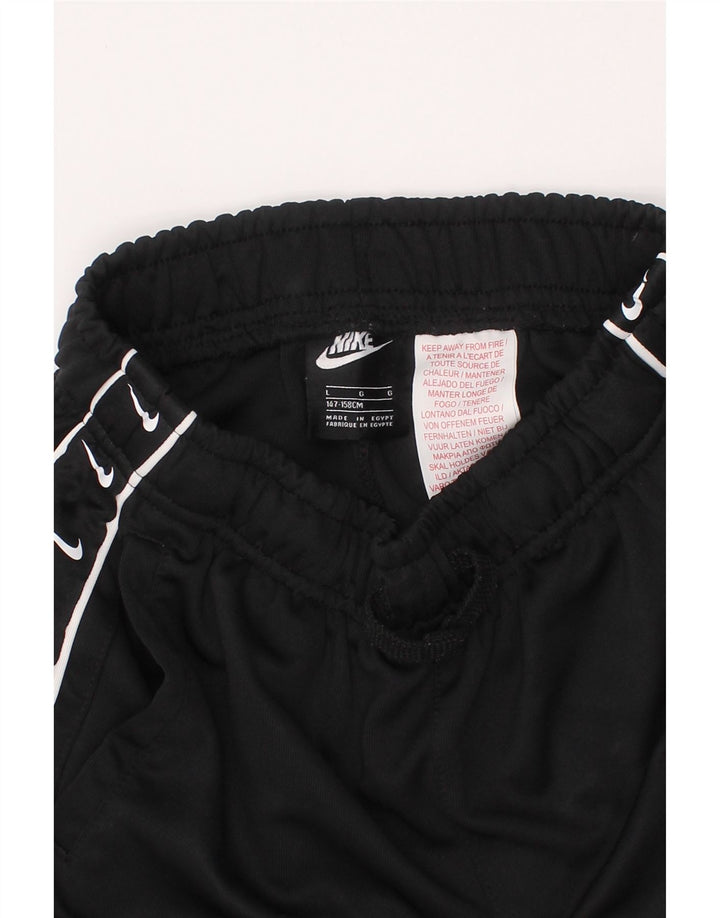 NIKE Pantalones cortos deportivos con gráficos para niños 12-13 años Grande Poliéster negro