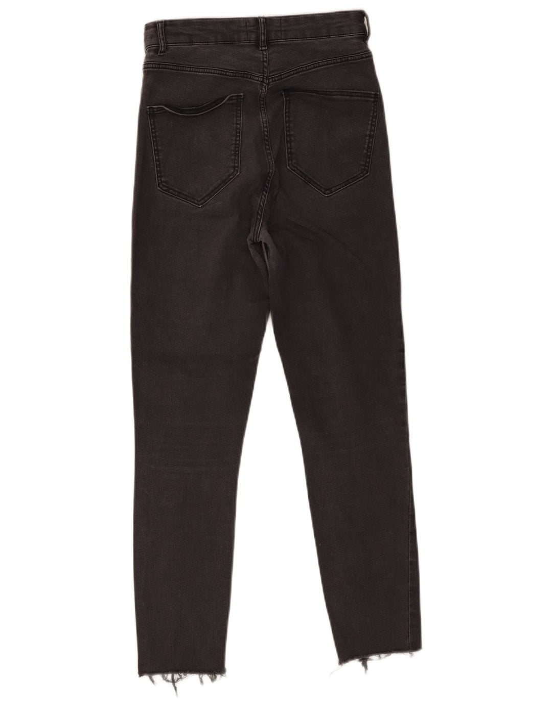 Zara Jeans recortados desgastados para mujer EU 38 Small W28 L25 Gris