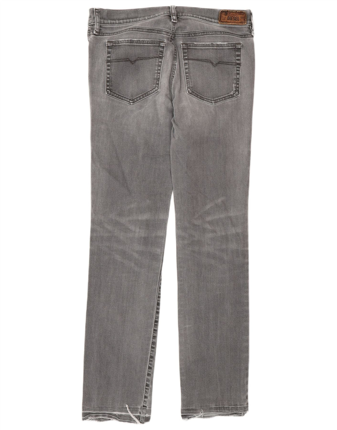 Diesel Mujer Regular Slim Vaqueros Rectos W31 L32 Algodón Gris