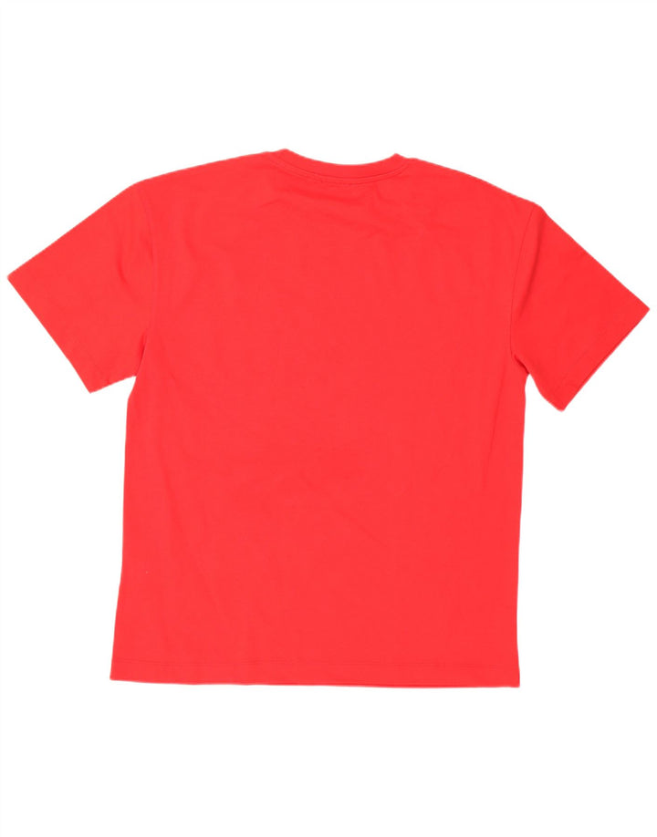 Zara Hombre Camiseta Top Grande Algodón Rojo