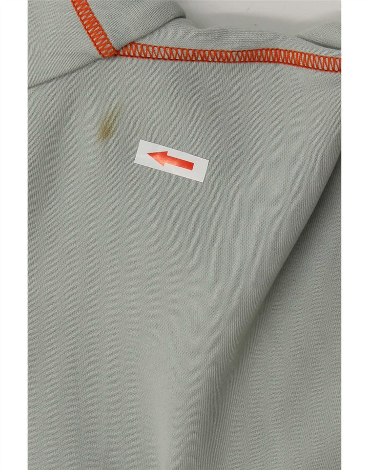 Hugo Boss Hombre Chándal Top Chaqueta Algodón Gris Medio