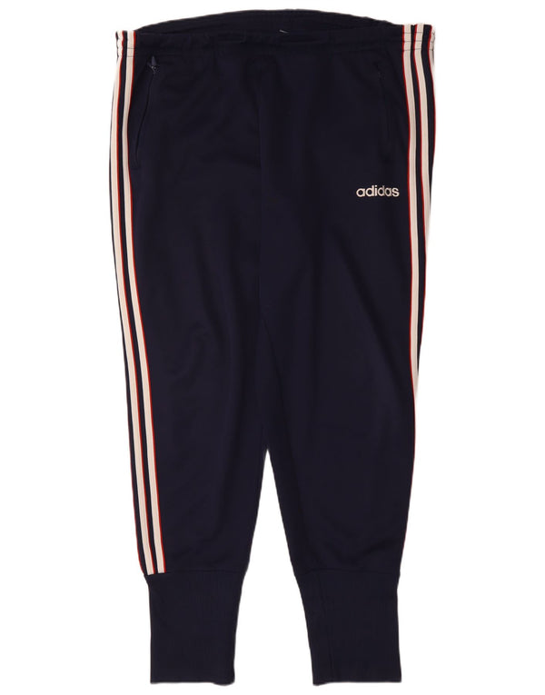 ADIDAS Pantalones de chándal para hombre Joggers UK 44/46 Large Azul marino Poliéster