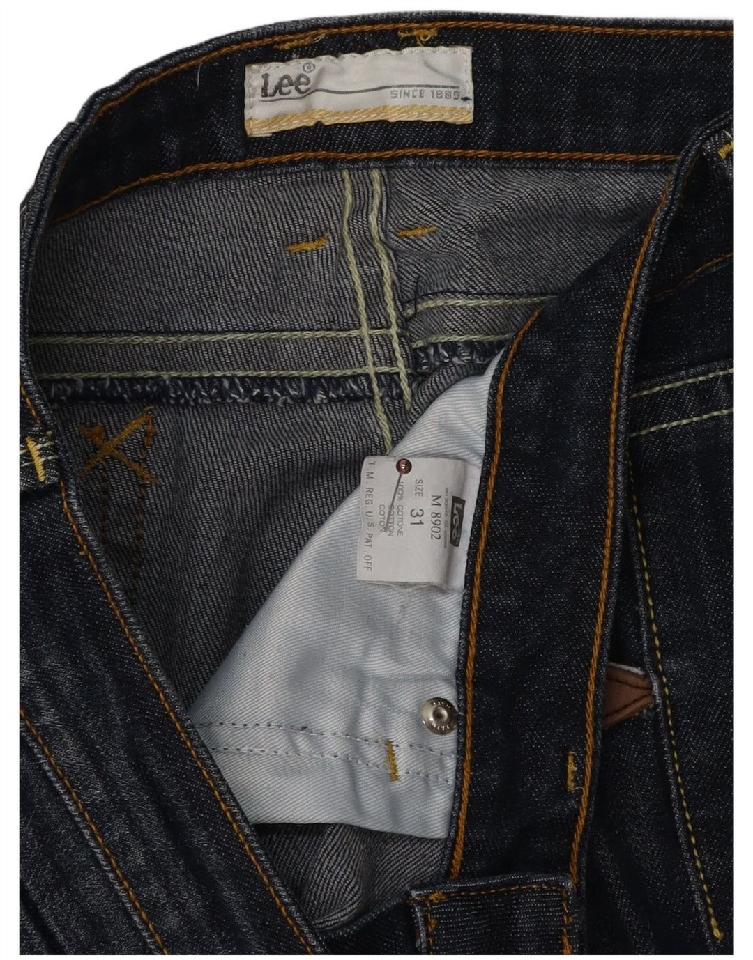 Vaqueros recortados para mujer LEE W31 L25 Algodón azul