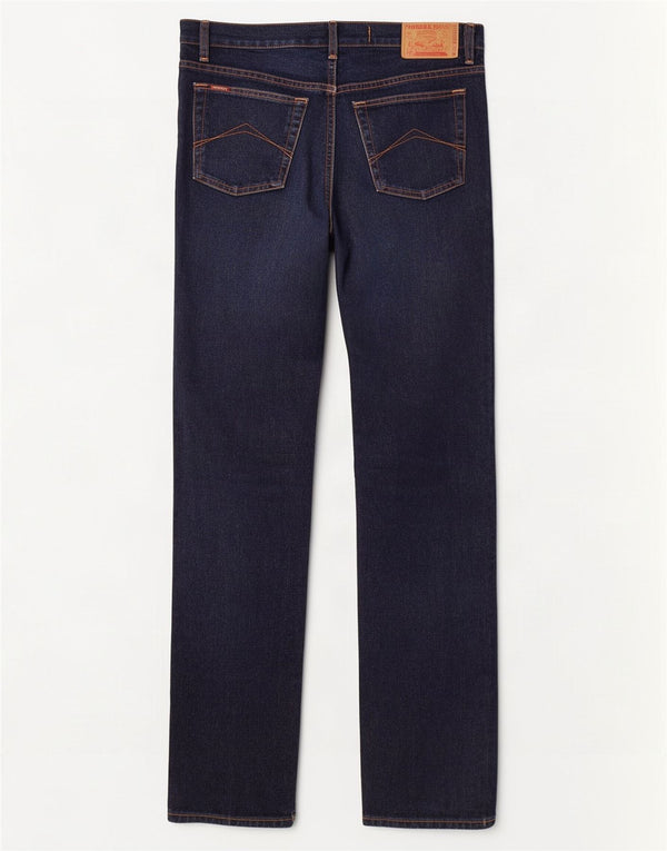 Carrera Jeans rectos para hombre IT 48 Medium W33 L34 Algodón azul marino