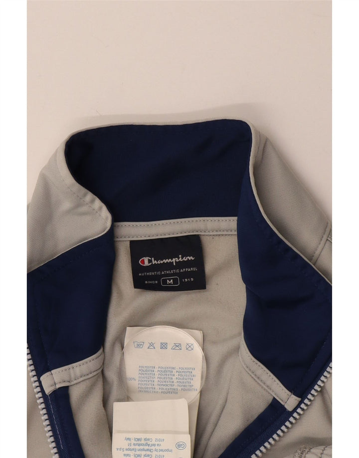 CHAMPION Chaqueta de chándal para hombre Poliéster gris medio