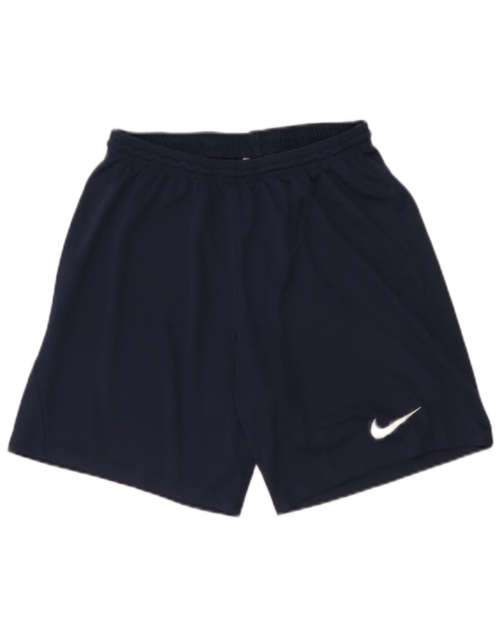Nike - Pantalones cortos deportivos Dri Fit para hombre, talla grande, poliéster, color azul marino
