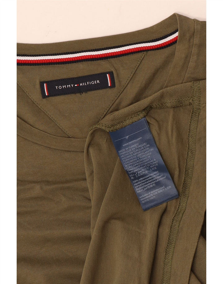 TOMMY HILFIGER Camiseta para hombre Top Medium Khaki Cotton