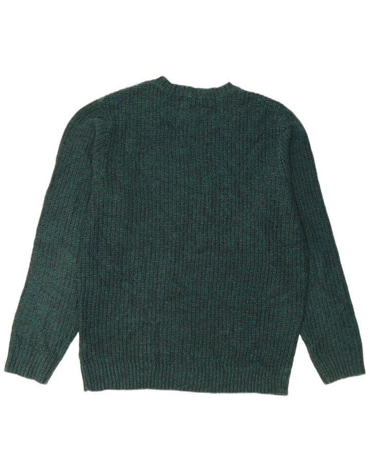 Marks & Spencer Jersey De Cuello Redondo Para Hombre Acrílico Moteado Verde Medio