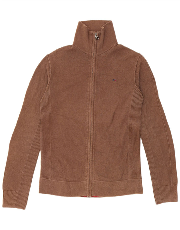 Tommy Hilfiger Cárdigan para hombre de algodón marrón medio