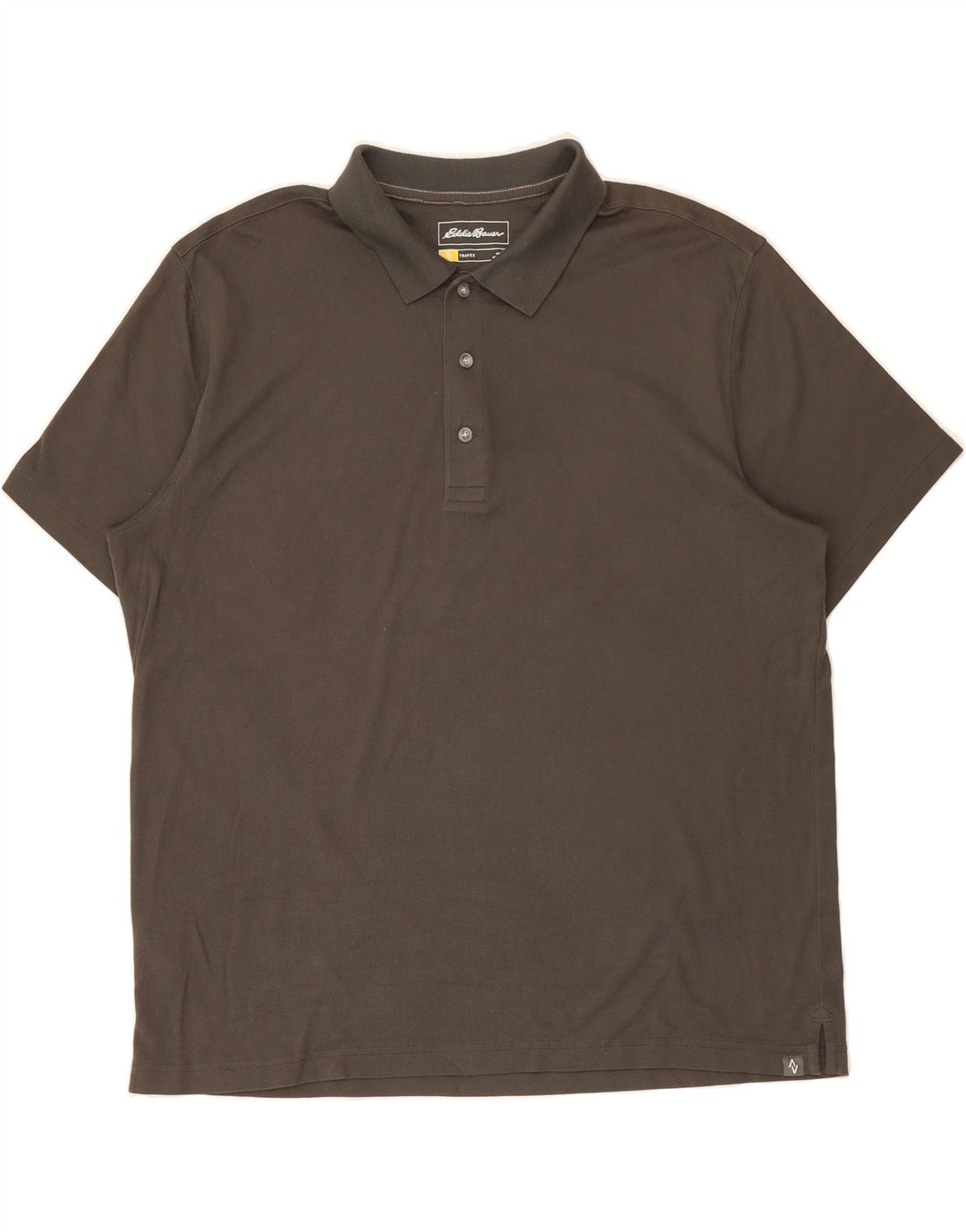 EDDIE BAUER Mens Polo Shirt XL Grey Cotton Vintage Eddie Bauer and Second-Hand Eddie Bauer from Messina Hembry 