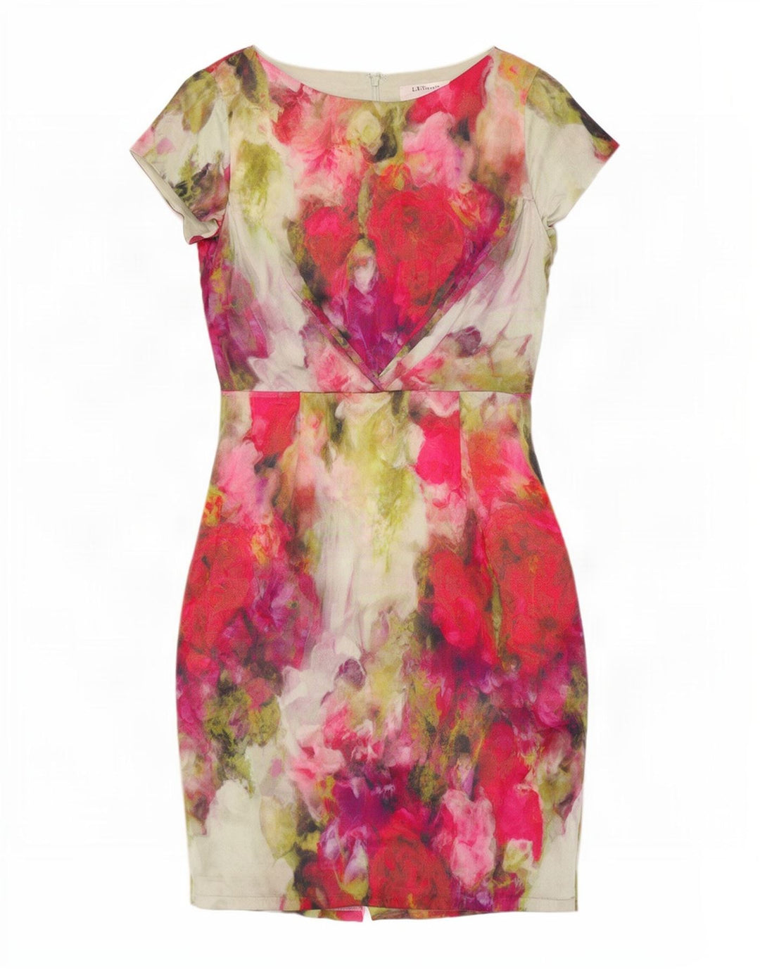 L.K. Bennett Vestido tubo para mujer UK 40 Mediano Seda floral multicolor