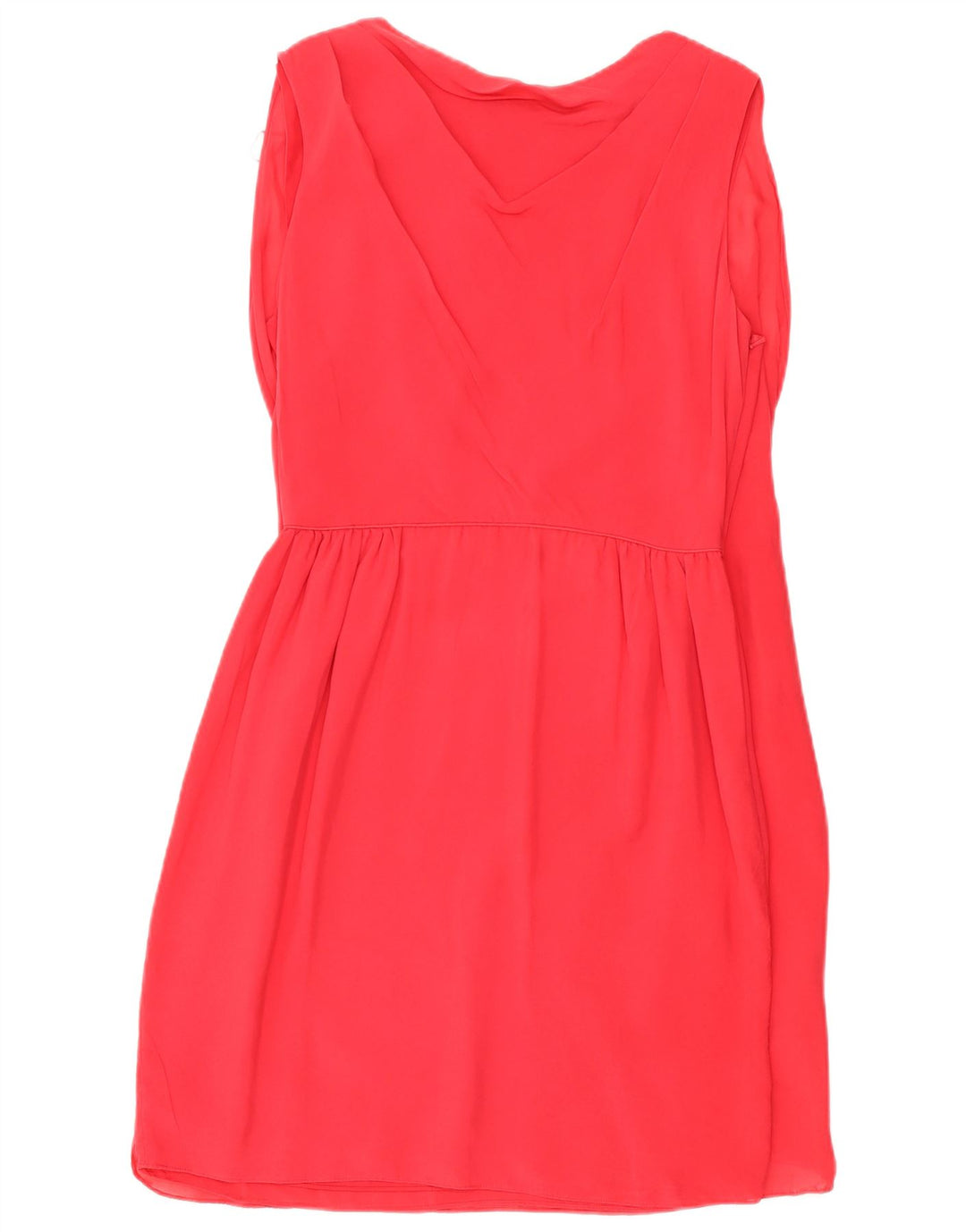Biba Vestido tubo sin mangas para mujer UK 44 Seda roja mediana