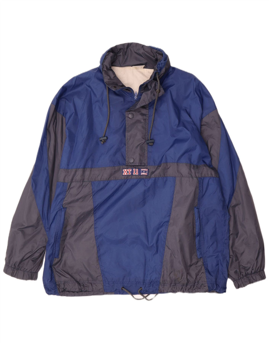 Marcel Clair Chaqueta impermeable tipo jersey para hombre Reino Unido 40 Grande Azul Colorblock