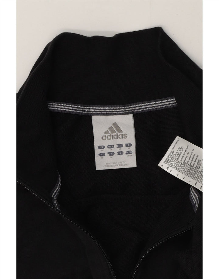 Adidas Hombre Chándal Top Chaqueta Mediano Negro Algodón