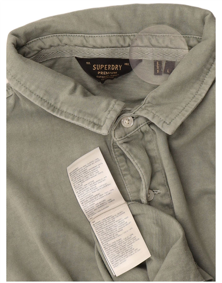Superdry Polo Para Hombre De Algodón Verde Grande
