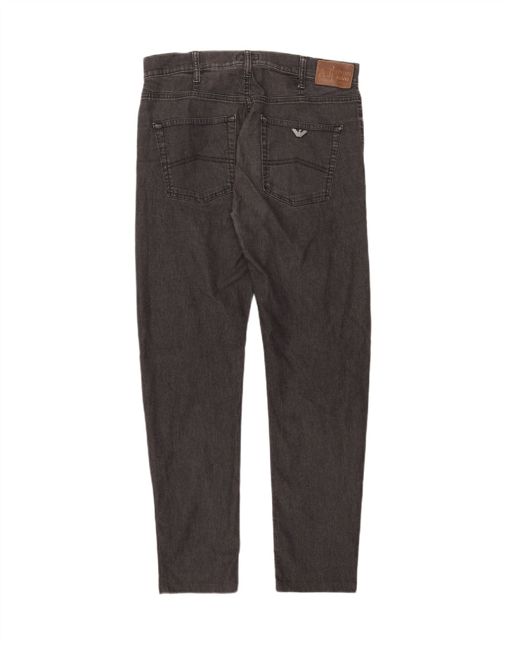 Vaqueros Armani Hombre Slim W33 L29 Algodón Negro