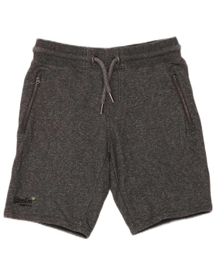 Pantalones cortos deportivos Superdry para hombre de algodón gris medio