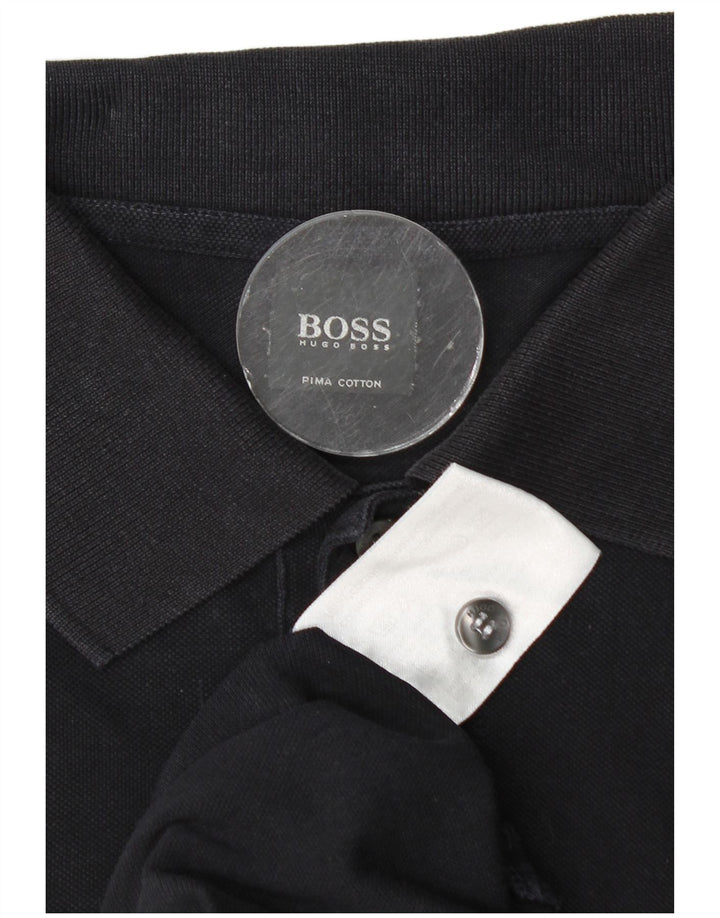 Polo Hugo Boss Hombre Grande Azul Marino Algodón