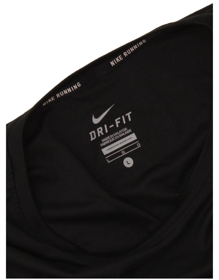 Nike Dri Fit Top de manga larga para mujer, talla 40, color negro