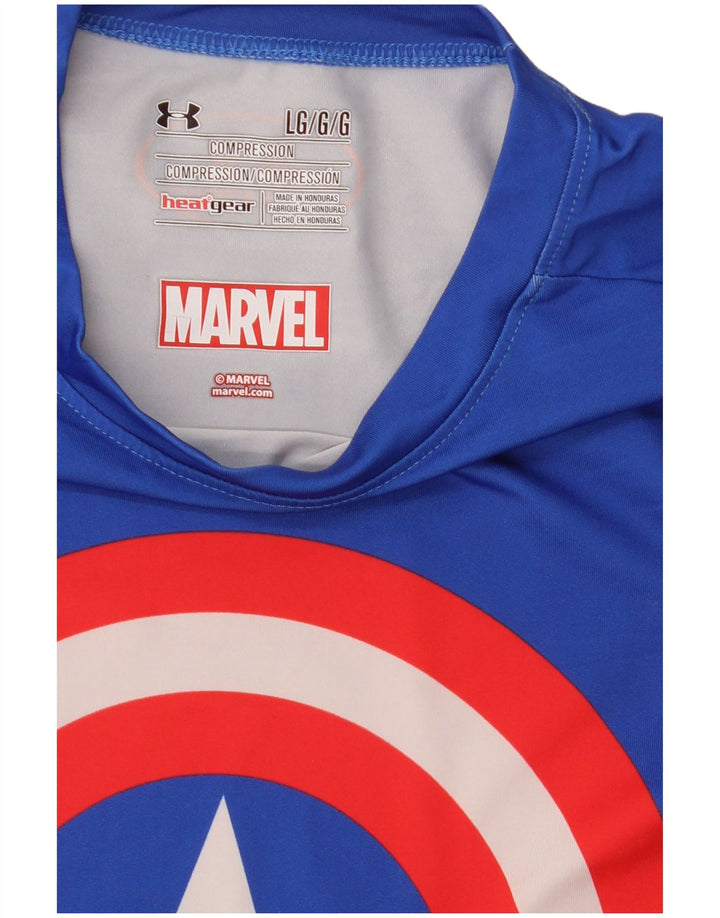Under Armour Camiseta gráfica Marvel para niños 11-12 años Grande Azul