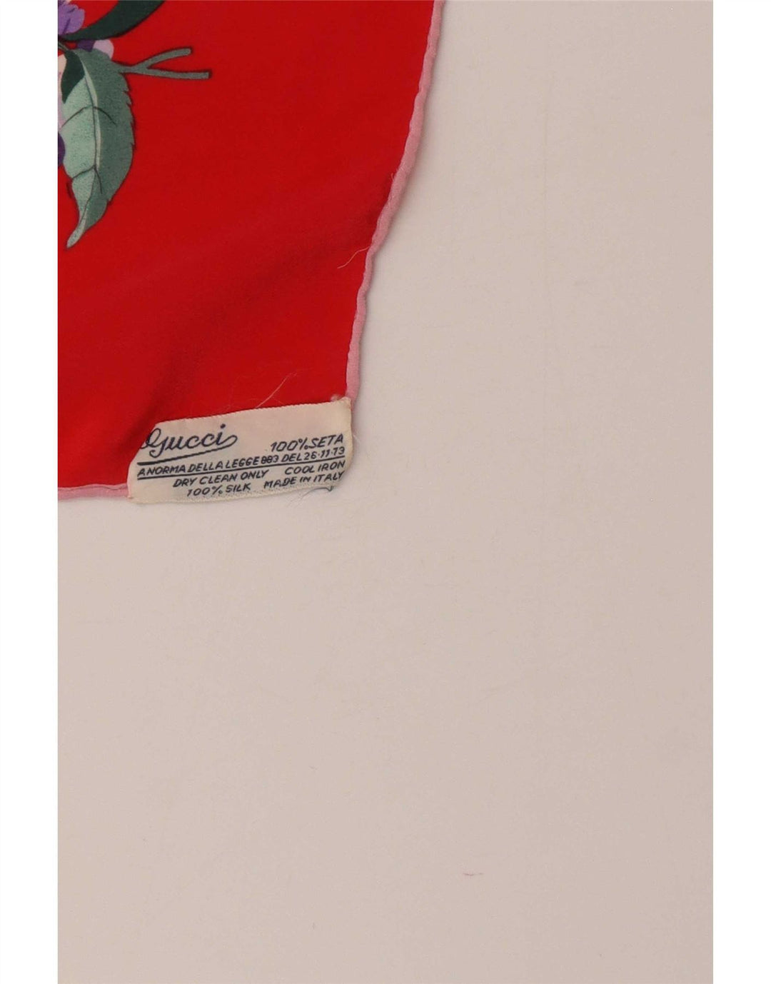 Bufanda Gucci Mujer Cuadrada Talla Única Seda Floral Roja