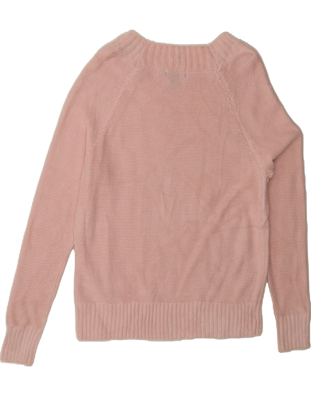 CHAPS Womens Boat Neck Jumper Sweater UK 14 Medium Pink Cotton Vintage Chaps and Second-Hand Chaps from Messina Hembry 