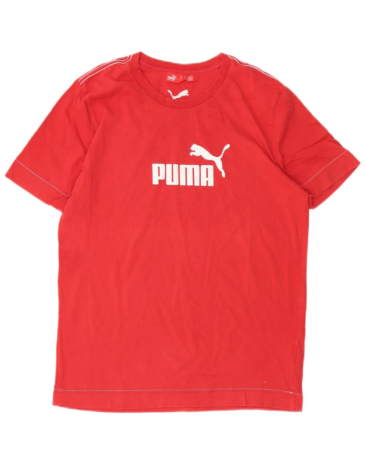 PUMA Camiseta gráfica para hombre Top Medium Red Cotton
