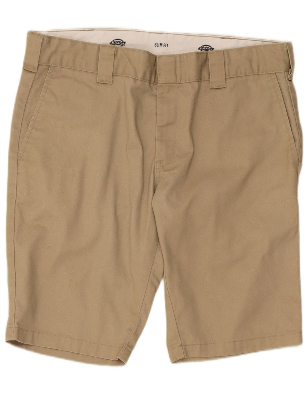 Dickies Pantalones cortos chinos ajustados para hombre W36 Poliéster beige grande
