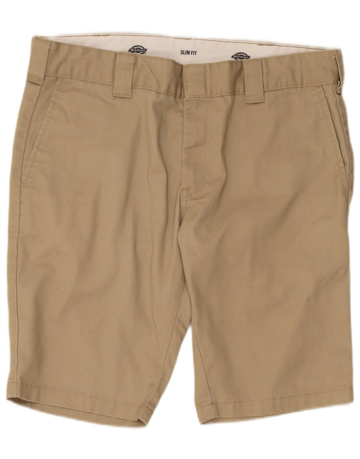 Dickies Pantalones cortos chinos ajustados para hombre W36 Poliéster beige grande