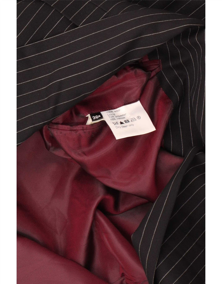 John Lewis Chaqueta tipo blazer de 2 botones para hombre UK 36 Small Lana a rayas negras