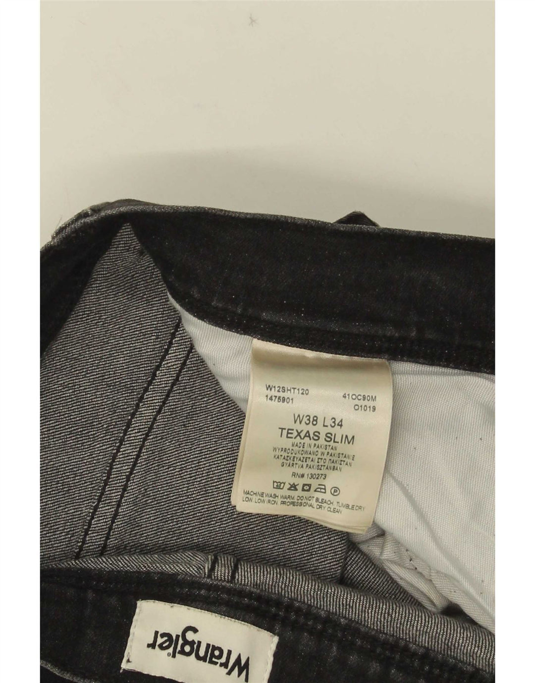 Wrangler Vaqueros ajustados Texas para hombre W38 L34 Algodón gris