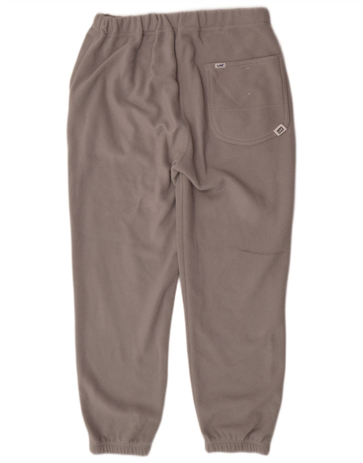 Pantalones Cortavientos De Polar Gris Medio Lee Hombre