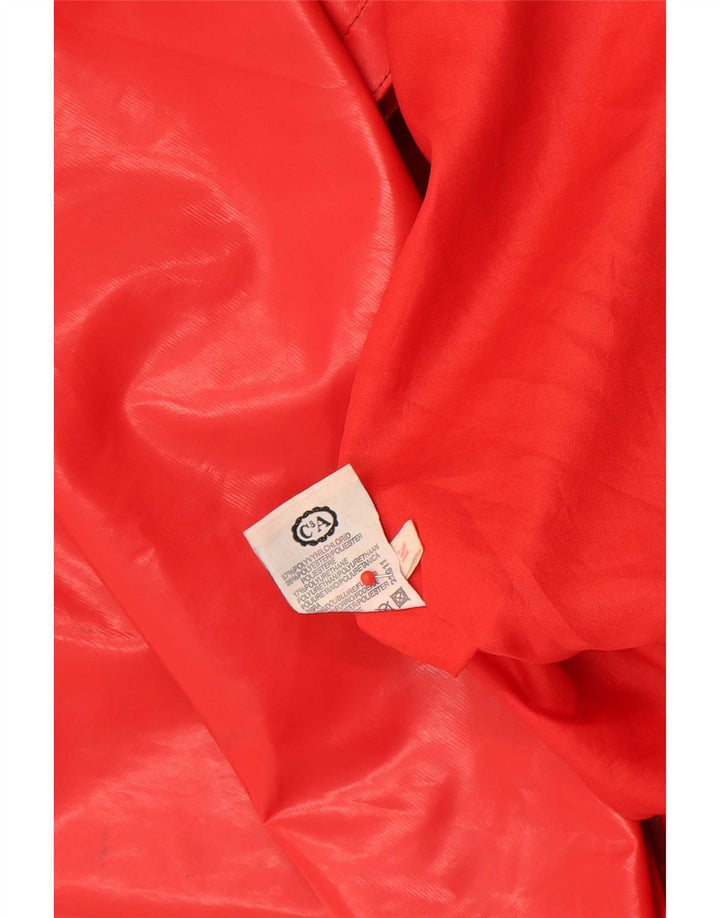 C & A Abrigo extragrande para mujer UK 44 Polivinilo rojo medio