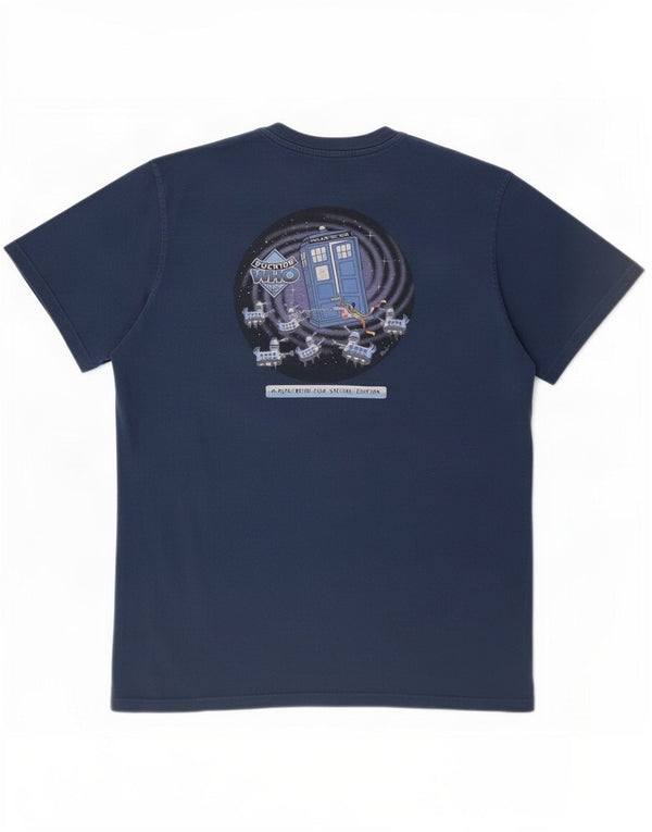 Weird Fish - Camiseta gráfica para hombre, talla grande, algodón azul marino