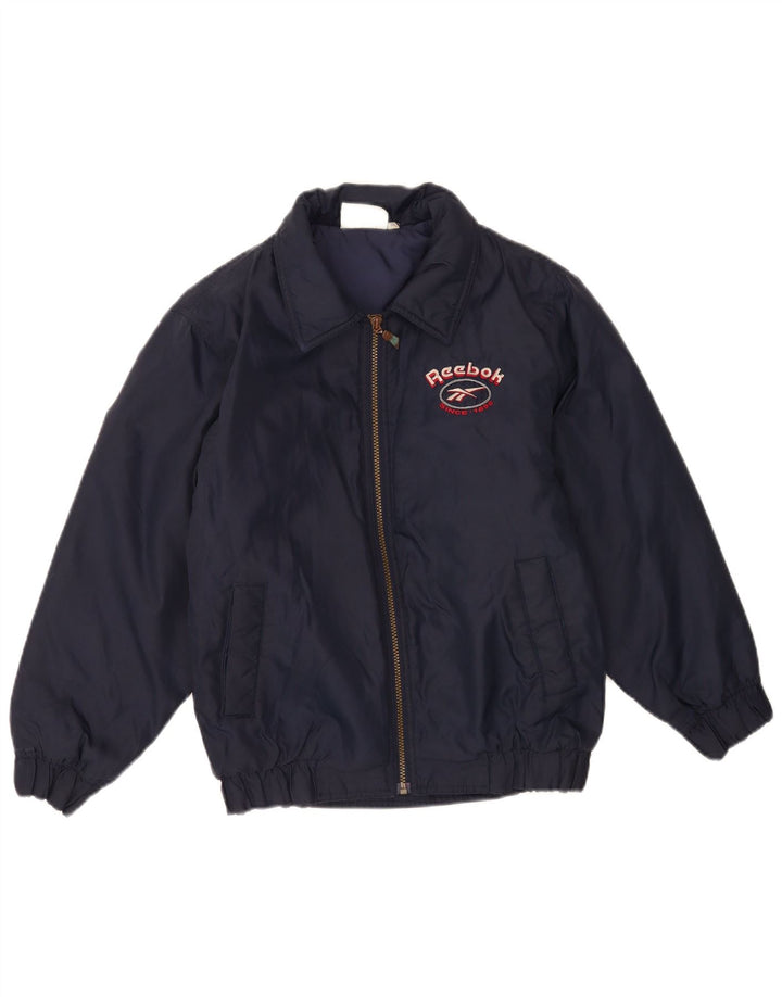 Reebok Chaqueta bomber estampada para niños 13-14 años Nylon azul marino