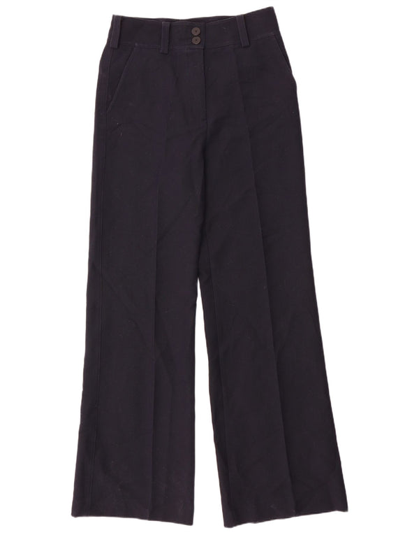 Massimo Dutti Pantalón Chino De Cintura Alta Mujer EU 40 Medium W30 L33 Navy Bl