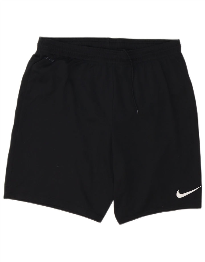 Nike Dri Fit - Pantalones cortos deportivos para hombre (poliéster), color negro