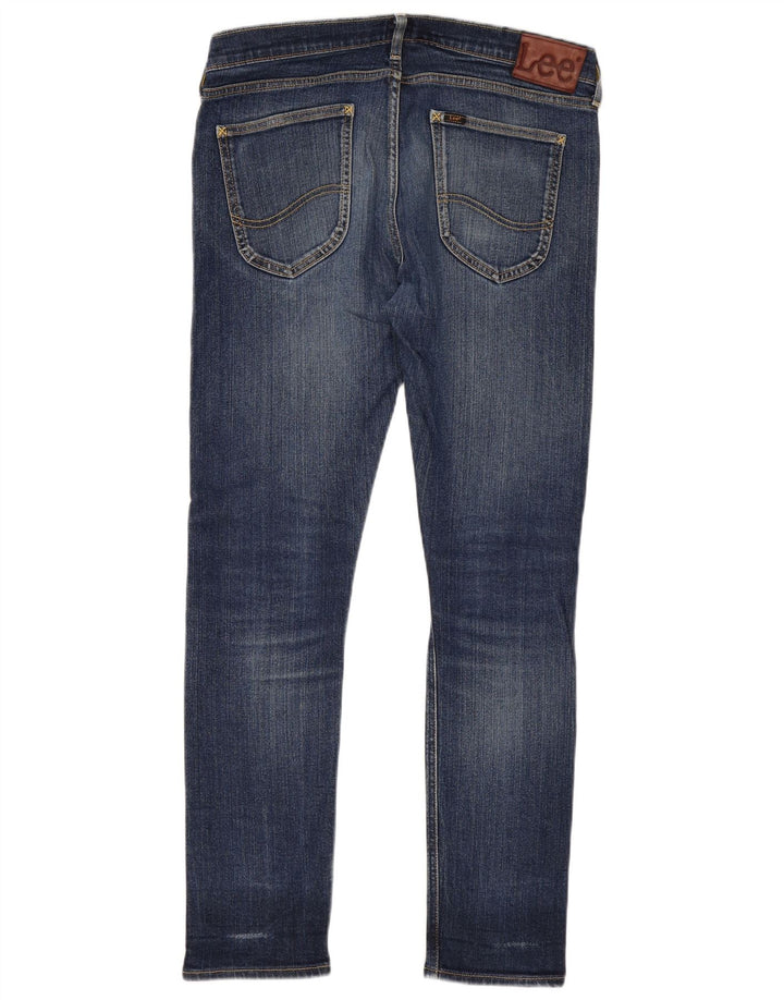 Vaqueros Lee Luke Slim para Mujer W34 L32 Algodón Azul