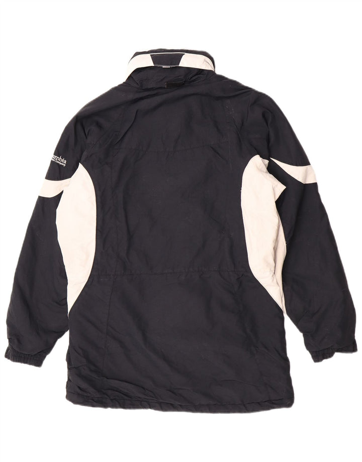 Columbia Chaqueta Acolchada Extragrande para Mujer UK 40 Small Azul Marino Colorblock